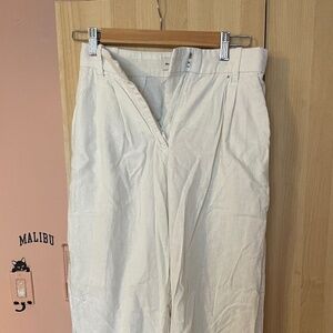 LINEN A&F WIDE LEG PANTS xS